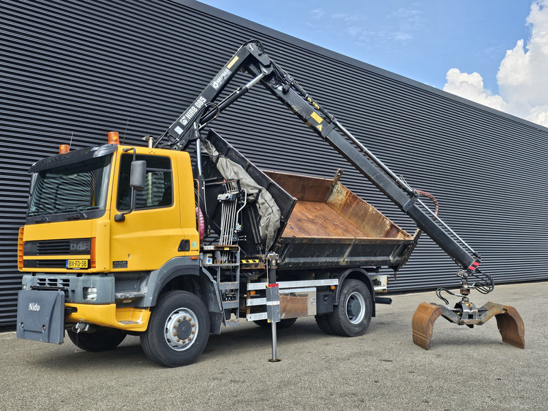 DAF CF 75.250 4X4 / HIAB CRANE + TIPPER / MANUAL / SPRING - Кипер, Камион со кран: слика 2 DAF CF 75.250 4X4 / HIAB CRANE + TIPPER / MANUAL / SPRING - Кипер, Камион со кран: слика 2