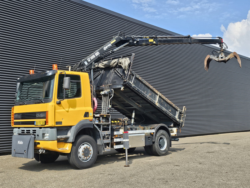 DAF CF 75.250 4X4 / HIAB CRANE + TIPPER / MANUAL / SPRING - Кипер, Камион со кран: слика 1 DAF CF 75.250 4X4 / HIAB CRANE + TIPPER / MANUAL / SPRING - Кипер, Камион со кран: слика 1