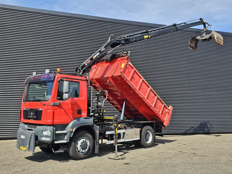 MAN TGM 18.250 / 4X4 / EEV / HIAB CRANE + TIPPER / SPRING - Кипер, Камион со кран: слика 1 MAN TGM 18.250 / 4X4 / EEV / HIAB CRANE + TIPPER / SPRING - Кипер, Камион со кран: слика 1