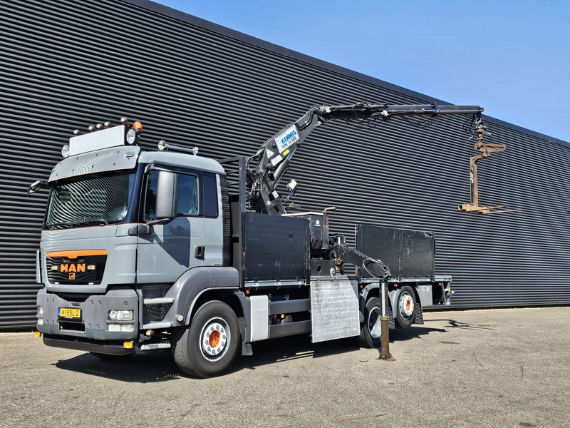 MAN TGS 26.360 / 6X2-4 BL / KENNIS ROLLER CRANE / KRAN - Камион со платформа, Камион со кран: слика 1 MAN TGS 26.360 / 6X2-4 BL / KENNIS ROLLER CRANE / KRAN - Камион со платформа, Камион со кран: слика 1