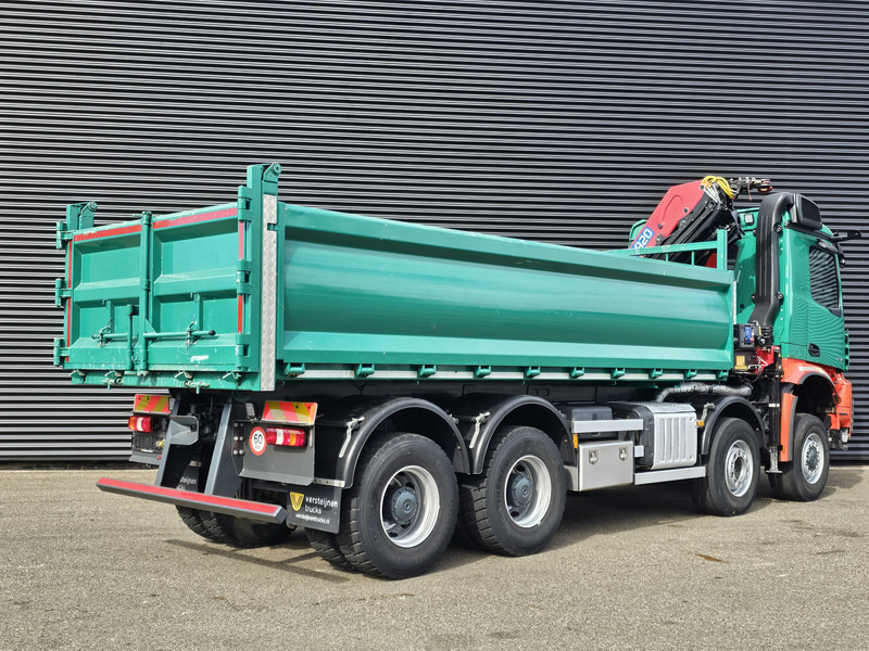 Mercedes-Benz AROCS 4145 / 8X6 / TIPPER + HMF CRANE - Камион со кран: слика 3 Mercedes-Benz AROCS 4145 / 8X6 / TIPPER + HMF CRANE - Камион со кран: слика 3