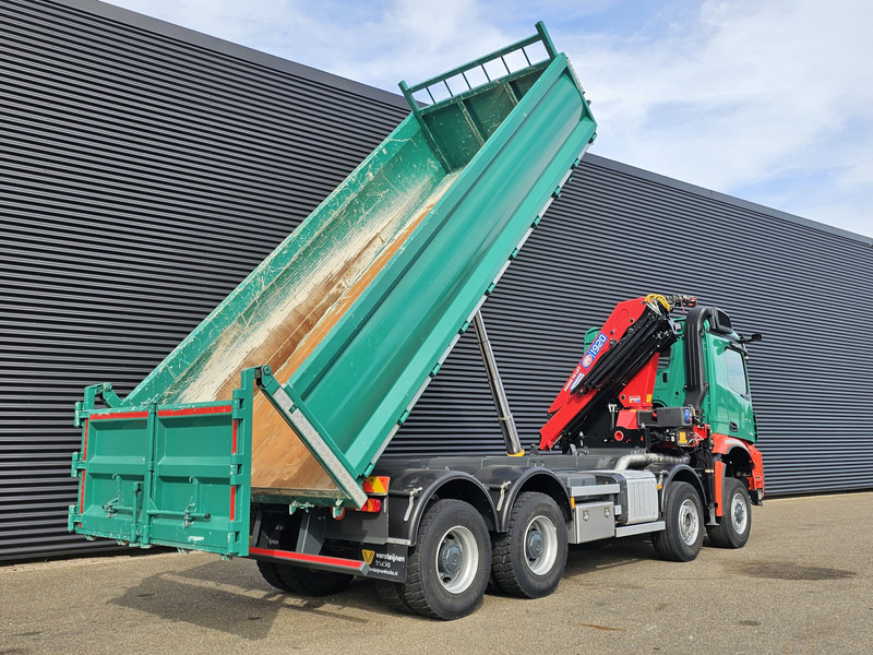 Mercedes-Benz AROCS 4145 / 8X6 / TIPPER + HMF CRANE - Кипер, Камион со кран: слика 4 Mercedes-Benz AROCS 4145 / 8X6 / TIPPER + HMF CRANE - Кипер, Камион со кран: слика 4