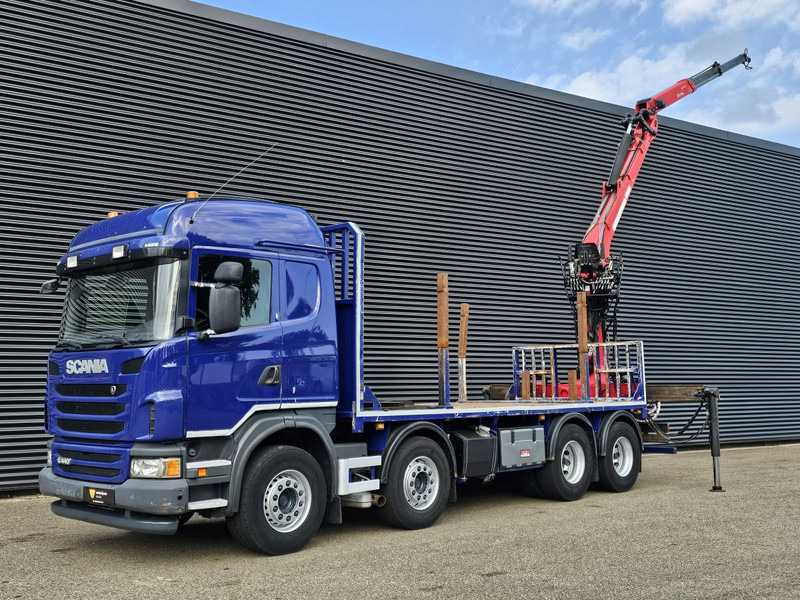 Scania G440 / RETARDER / 8x4 / PALFINGER-EPSILON CRANE - Камион со платформа, Камион со кран: слика 4 Scania G440 / RETARDER / 8x4 / PALFINGER-EPSILON CRANE - Камион со платформа, Камион со кран: слика 4