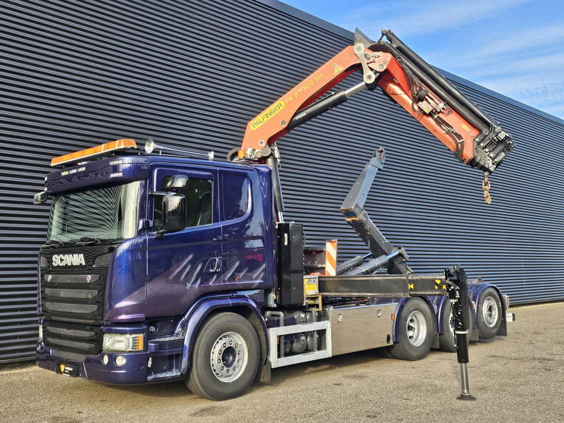Scania G490 8x4*4 / PALFINGER CRANE + HOOKLIFT - Камион со кука за подигање, Камион со кран: слика 4 Scania G490 8x4*4 / PALFINGER CRANE + HOOKLIFT - Камион со кука за подигање, Камион со кран: слика 4