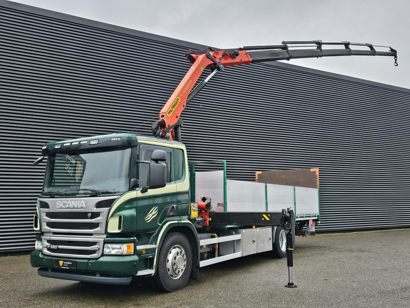 Scania P320 / 4x2 / PALFINGER PK14002 / CRANE/KRAN - Камион со платформа, Камион со кран: слика 1 Scania P320 / 4x2 / PALFINGER PK14002 / CRANE/KRAN - Камион со платформа, Камион со кран: слика 1