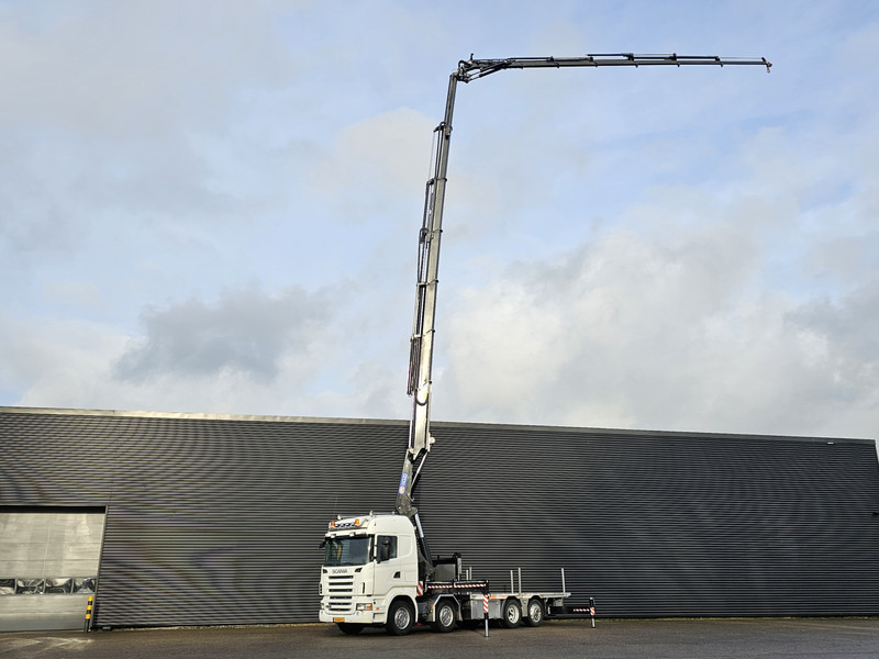 Scania R480 8X2 / HMF 60 t/m + JIB / RETARDER - Камион со платформа, Камион со кран: слика 2 Scania R480 8X2 / HMF 60 t/m + JIB / RETARDER - Камион со платформа, Камион со кран: слика 2