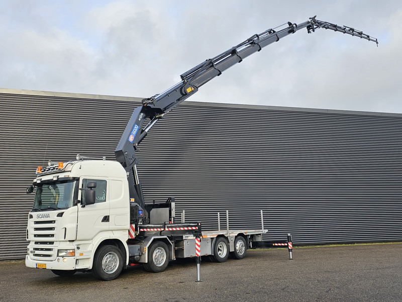 Scania R480 8X2 / HMF 60 t/m + JIB / RETARDER - Камион со кран: слика 1 Scania R480 8X2 / HMF 60 t/m + JIB / RETARDER - Камион со кран: слика 1