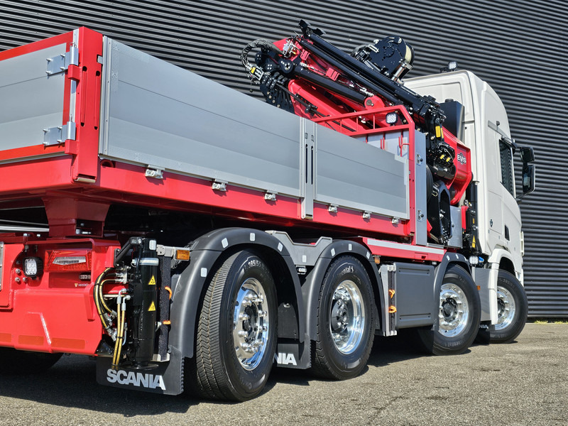 Камион со кран Scania R590 8x2*6 HMF 9520 + JiB + WINCH / TRACTOR /: слика 15