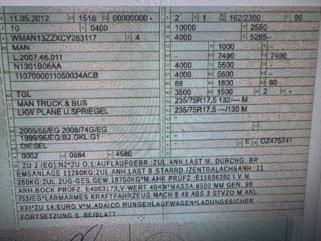 MAN 8.220 4X2 Pritschenwagen - Камион со церада: слика 2 MAN 8.220 4X2 Pritschenwagen - Камион со церада: слика 2