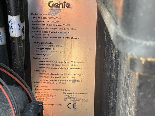 Genie GS2669RT - Кревач ножица: слика 5 Genie GS2669RT - Кревач ножица: слика 5