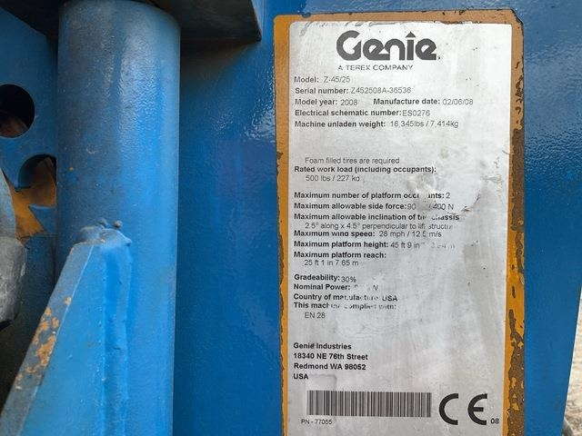 Genie Z45/25 - Дигачка зглобна платформа: слика 5 Genie Z45/25 - Дигачка зглобна платформа: слика 5