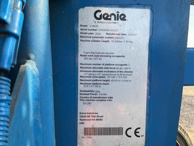 Genie Z45/25 - Дигачка зглобна платформа: слика 5 Genie Z45/25 - Дигачка зглобна платформа: слика 5