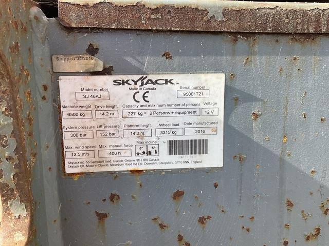 SkyJack SJ46AJ - Дигачка зглобна платформа: слика 5 SkyJack SJ46AJ - Дигачка зглобна платформа: слика 5