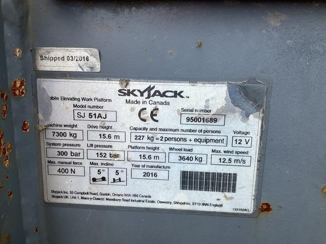 SkyJack SJ51AJ - Дигачка зглобна платформа: слика 5 SkyJack SJ51AJ - Дигачка зглобна платформа: слика 5