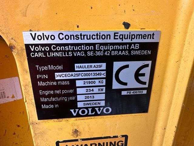 Volvo A25F - Зглобен истоварувач: слика 5 Volvo A25F - Зглобен истоварувач: слика 5