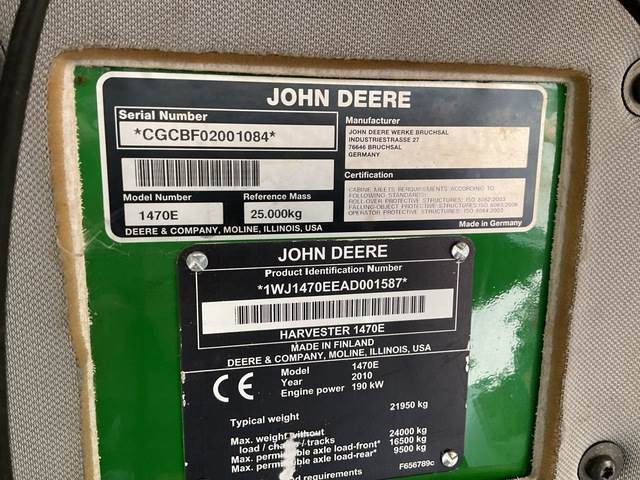 John Deere 1470E - Шумски жнеач: слика 5 John Deere 1470E - Шумски жнеач: слика 5