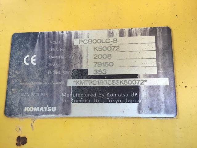 Komatsu PC800-8 - Багер гасеничар: слика 5 Komatsu PC800-8 - Багер гасеничар: слика 5