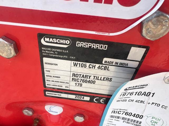 Maschio Gaspardo W105 CH 4CBL - Тракторска фреза: слика 5 Maschio Gaspardo W105 CH 4CBL - Тракторска фреза: слика 5