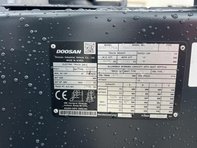Doosan B15T-7 PLUS - Електричен вилушкар: слика 5 Doosan B15T-7 PLUS - Електричен вилушкар: слика 5