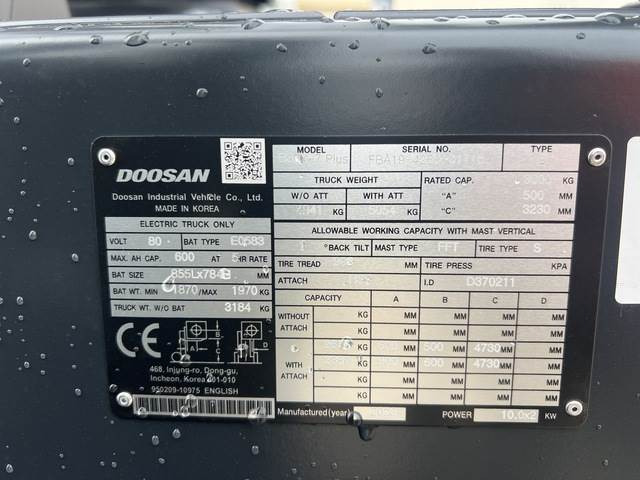 Doosan B30X-7 PLUS - Електричен вилушкар: слика 5 Doosan B30X-7 PLUS - Електричен вилушкар: слика 5
