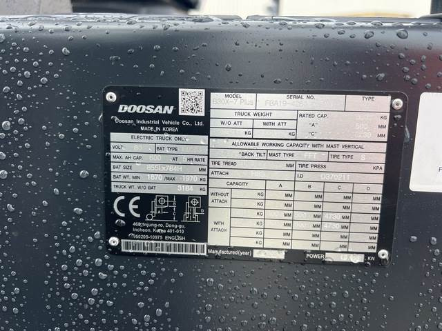 Doosan B30X-7 PLUS - Електричен вилушкар: слика 5 Doosan B30X-7 PLUS - Електричен вилушкар: слика 5