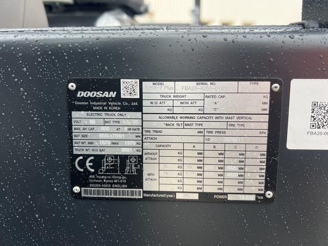 Doosan B35X-7 PLUS - Електричен вилушкар: слика 5 Doosan B35X-7 PLUS - Електричен вилушкар: слика 5