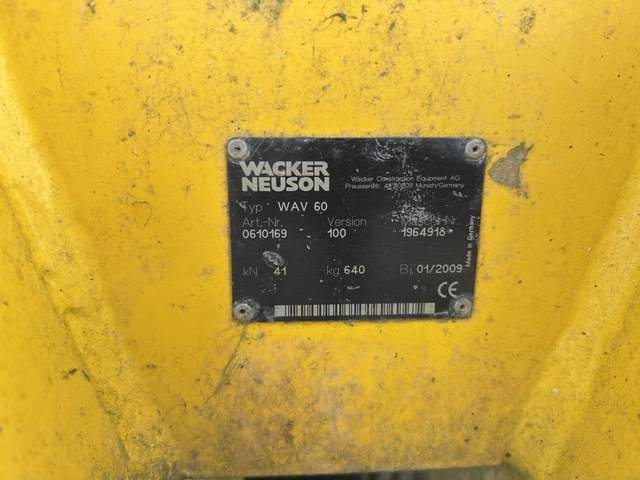Wacker Neuson WAV60 - Вибрациска плоча, Додаток: слика 5 Wacker Neuson WAV60 - Вибрациска плоча, Додаток: слика 5