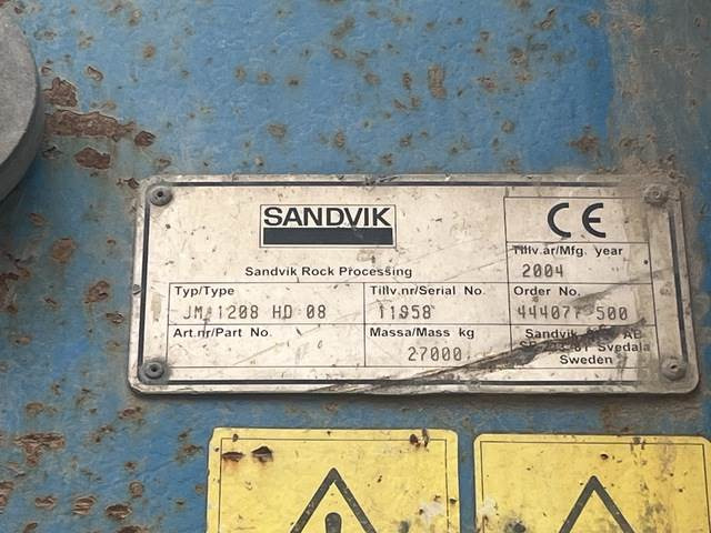 Sandvik JM1208 - Дробилката за вилица: слика 5 Sandvik JM1208 - Дробилката за вилица: слика 5