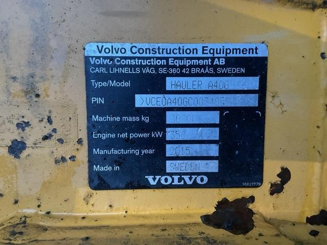 Volvo A40G - Зглобен истоварувач: слика 5 Volvo A40G - Зглобен истоварувач: слика 5