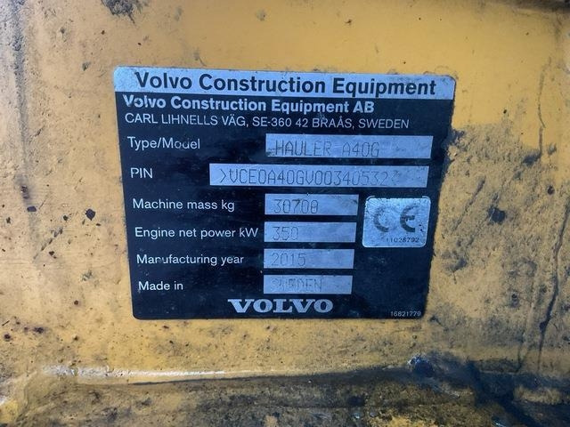 Volvo A40G - Зглобен истоварувач: слика 5 Volvo A40G - Зглобен истоварувач: слика 5