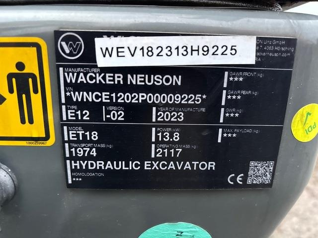 Wacker Neuson ET18 - Мини багер: слика 5 Wacker Neuson ET18 - Мини багер: слика 5