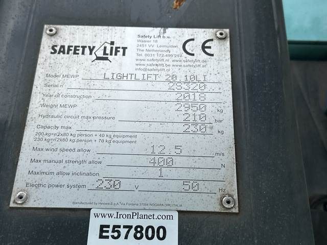 Дигачка зглобна платформа Hinowa Lightlift 20.10LI: слика 6