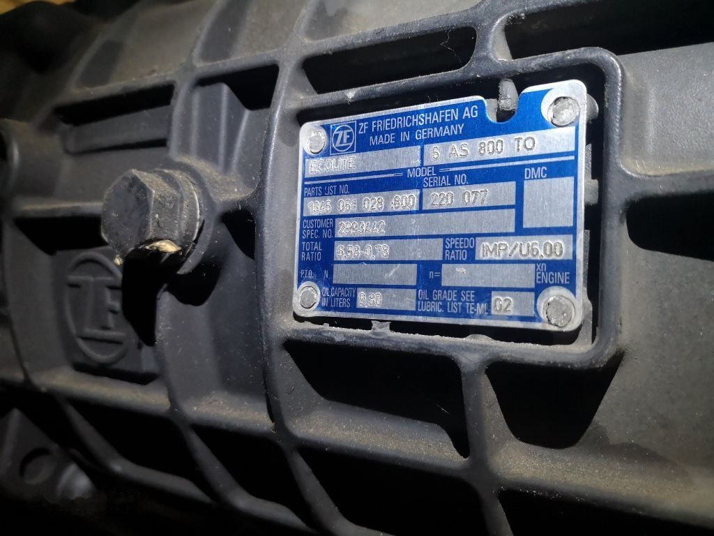 ZF 6AS 800 TO (6AS 800 TO) - Менувач за Камион: слика 1 ZF 6AS 800 TO (6AS 800 TO) - Менувач за Камион: слика 1