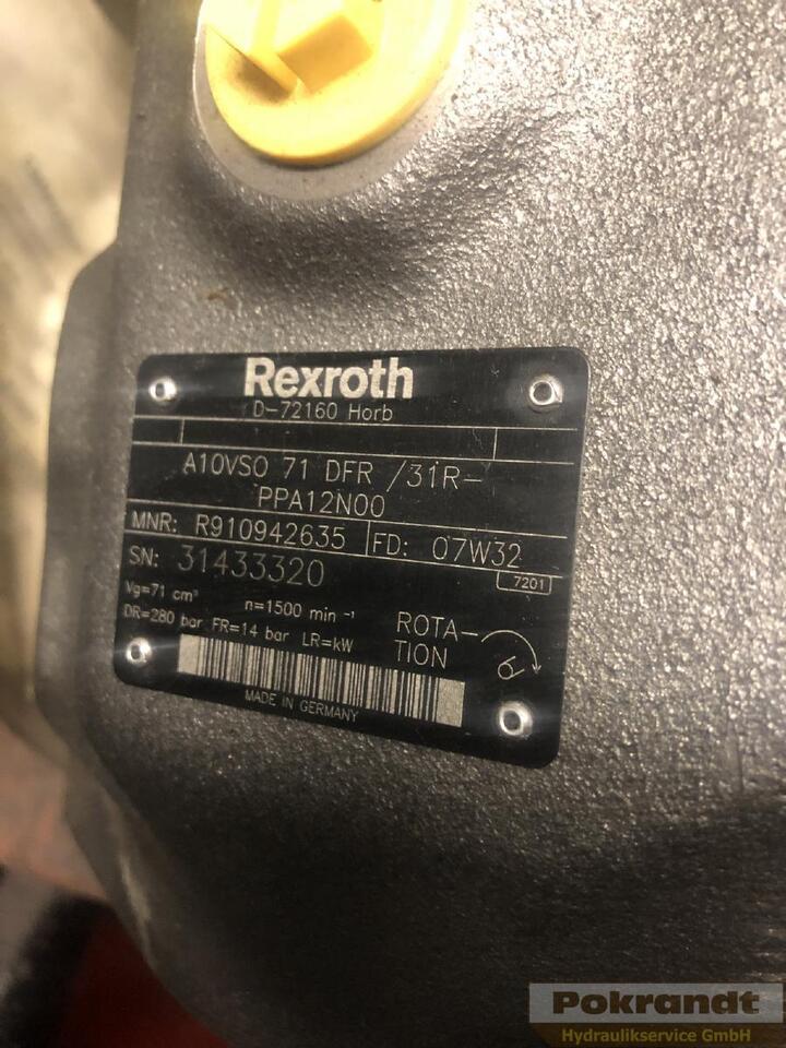 Rexroth A10VSO71DFR 31R PPA12N00 - Хидраулична пумпа: слика 2 Rexroth A10VSO71DFR 31R PPA12N00 - Хидраулична пумпа: слика 2