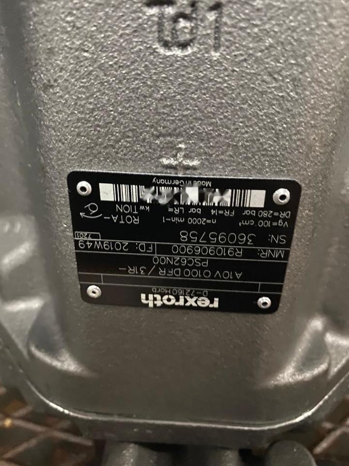 BOSCH / REXROTH A10VO100 DFR / 31R-PSC62N00 R910906900 - Хидраулична пумпа за Градежна машина: слика 2 BOSCH / REXROTH A10VO100 DFR / 31R-PSC62N00 R910906900 - Хидраулична пумпа за Градежна машина: слика 2