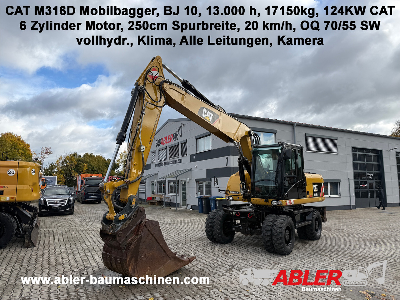 CATERPILLAR M316D Mobilbagger OQ 70/55 Klima - Багер: слика 1 CATERPILLAR M316D Mobilbagger OQ 70/55 Klima - Багер: слика 1