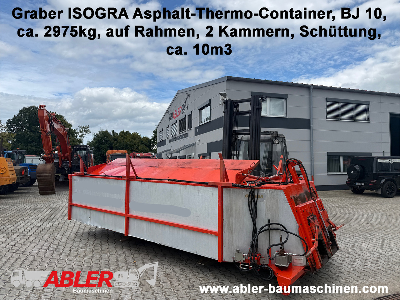 Graber ISOGRA Asphalt Thermo Container - Изменлив сандак/ Контејнер, Машина за асфалт: слика 1 Graber ISOGRA Asphalt Thermo Container - Изменлив сандак/ Контејнер, Машина за асфалт: слика 1