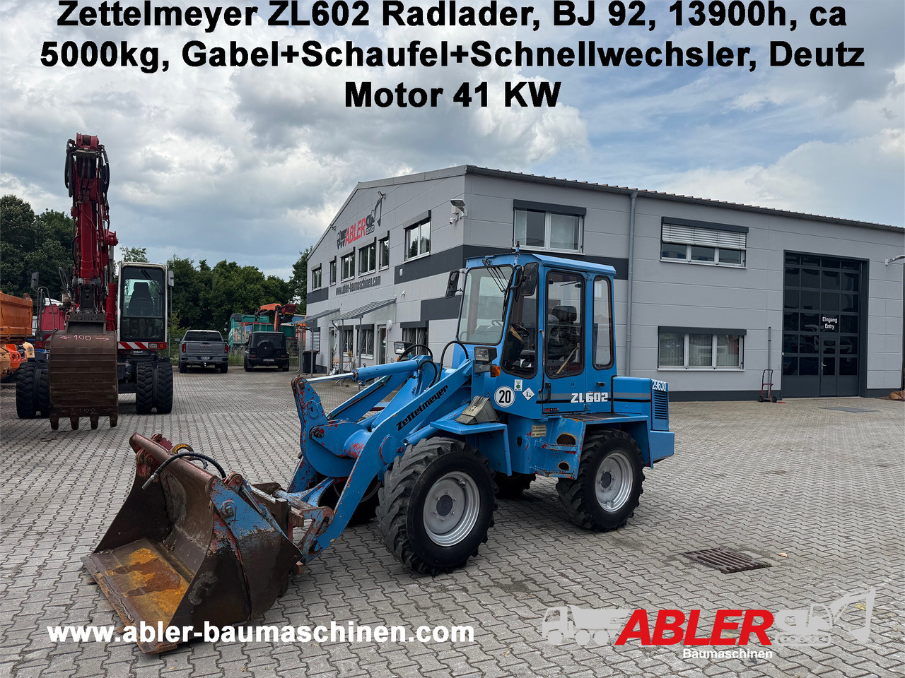 Zettelmeyer ZL502C Radlader Gabel+Klappschaufel+SW - Натоварувач на тркала: слика 1 Zettelmeyer ZL502C Radlader Gabel+Klappschaufel+SW - Натоварувач на тркала: слика 1