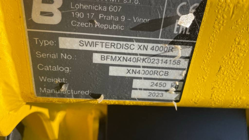 Bednar SWIFTERDISC XN 4000 R - Ситнач со дискови: слика 2 Bednar SWIFTERDISC XN 4000 R - Ситнач со дискови: слика 2