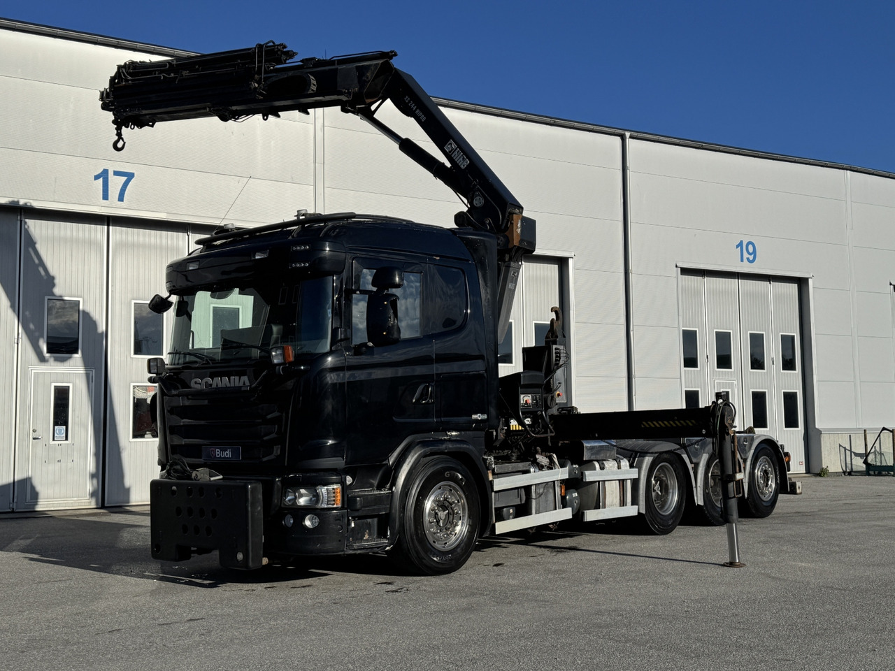 Kranväxlare Scania G450 LB 8X4*4 HNB -2015 | HIAB | Plogförberedd - Камион со кука за подигање, Камион со кран: слика 1 Kranväxlare Scania G450 LB 8X4*4 HNB -2015 | HIAB | Plogförberedd - Камион со кука за подигање, Камион со кран: слика 1