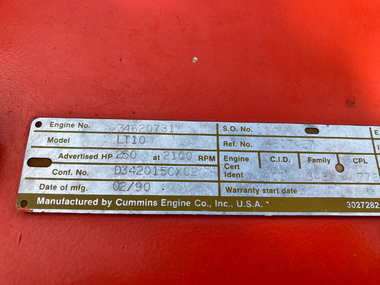 Мотор за Градежна машина Cummins LT 10 aus O&K L45: слика 9 Мотор за Градежна машина Cummins LT 10 aus O&K L45: слика 9