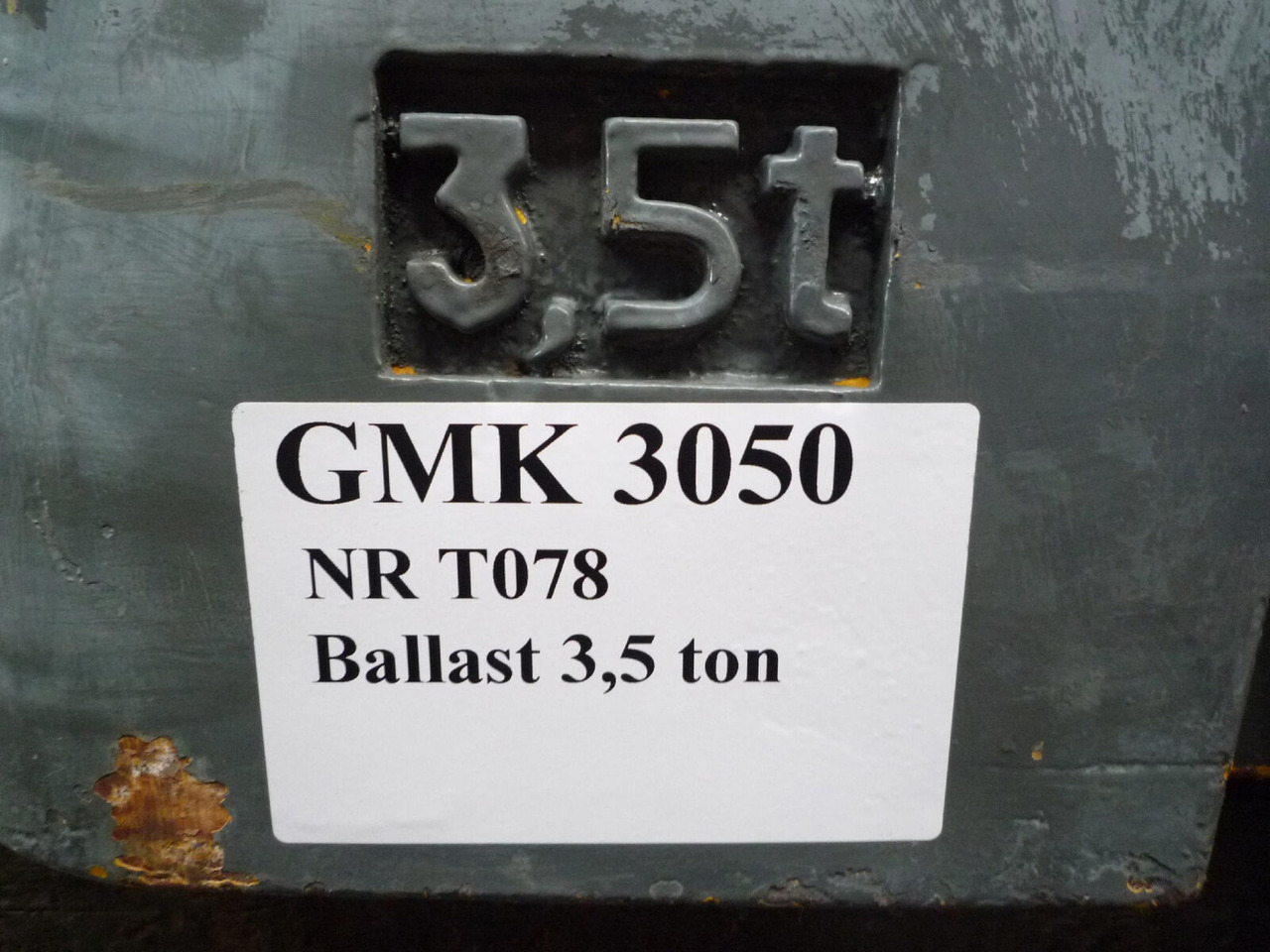 Grove GMK 3050 counterweight 3,5 ton - Противтежа за Мобилен кран: слика 3 Grove GMK 3050 counterweight 3,5 ton - Противтежа за Мобилен кран: слика 3