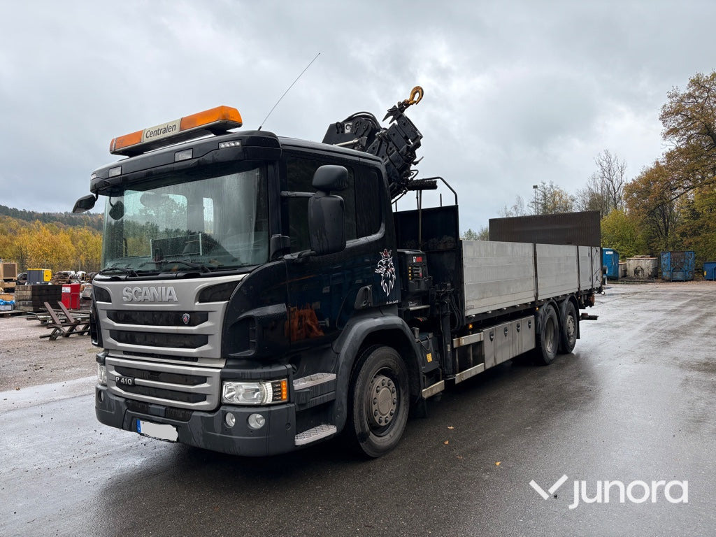Kranbil - Scania P410, HiAB-kran - Камион со платформа, Камион со кран: слика 1 Kranbil - Scania P410, HiAB-kran - Камион со платформа, Камион со кран: слика 1