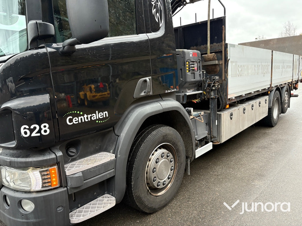 Kranbil - Scania P410 med Hiab 138 - Камион со платформа, Камион со кран: слика 3 Kranbil - Scania P410 med Hiab 138 - Камион со платформа, Камион со кран: слика 3