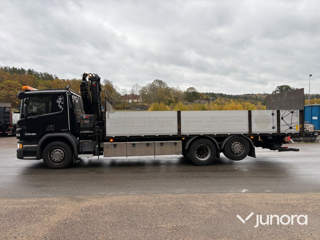 Kranbil - Scania P410 med Hiab 138 - Камион со платформа, Камион со кран: слика 4 Kranbil - Scania P410 med Hiab 138 - Камион со платформа, Камион со кран: слика 4