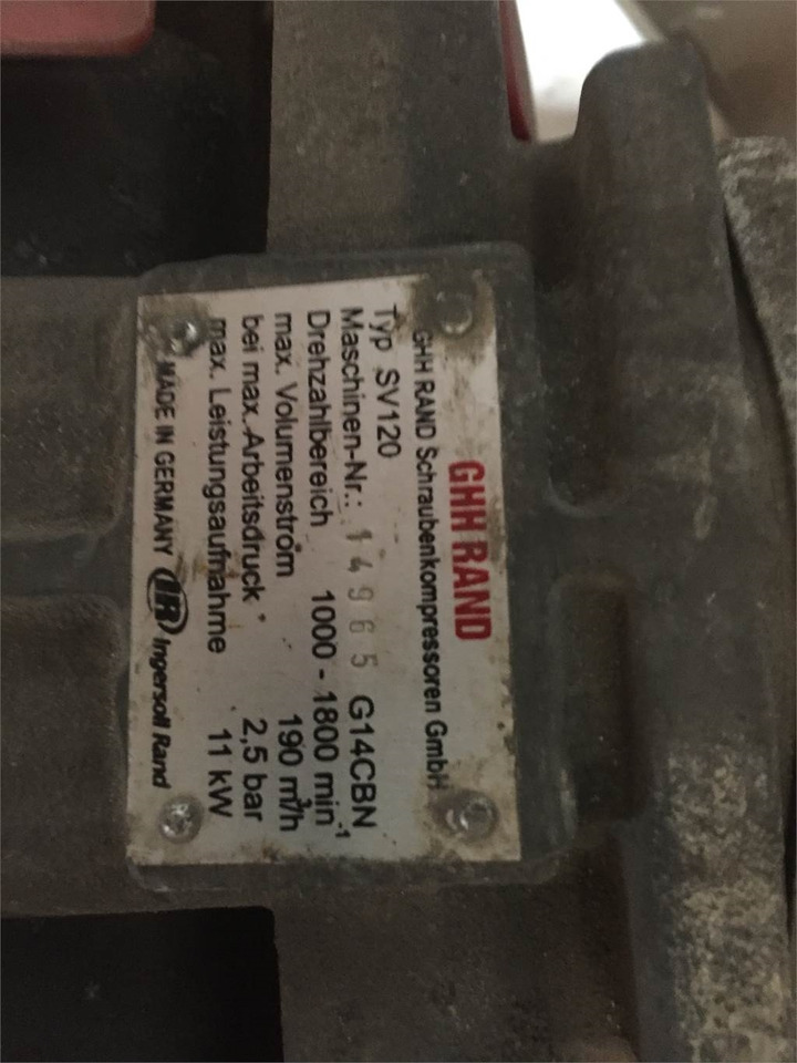 GHH RAND SV120 kompressor - Компресор на воздушна кочница: слика 5 GHH RAND SV120 kompressor - Компресор на воздушна кочница: слика 5