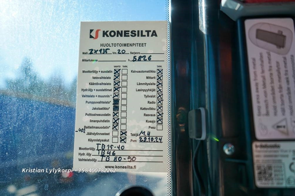 Багер гасеничар Hitachi ZX135US-6 METSÄALUSTALLA: слика 28