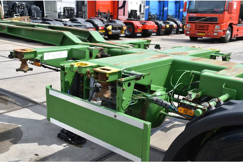 Транспортер на контејнер/ Полуприколка со променливо тело Pacton T3-010 - 2 LIFT AXLES - DRUM BRAKES - BPW AXLES - 2 x EXTENDABLE - GOOD CONDITION -: слика 7