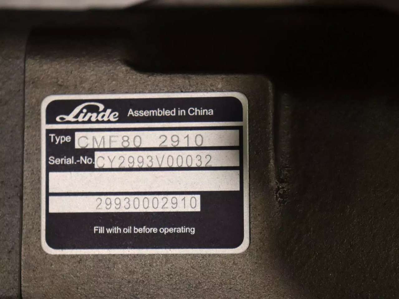 LINDE CMF80 2910 - Хидрауличен мотор за Градежна машина: слика 4 LINDE CMF80 2910 - Хидрауличен мотор за Градежна машина: слика 4