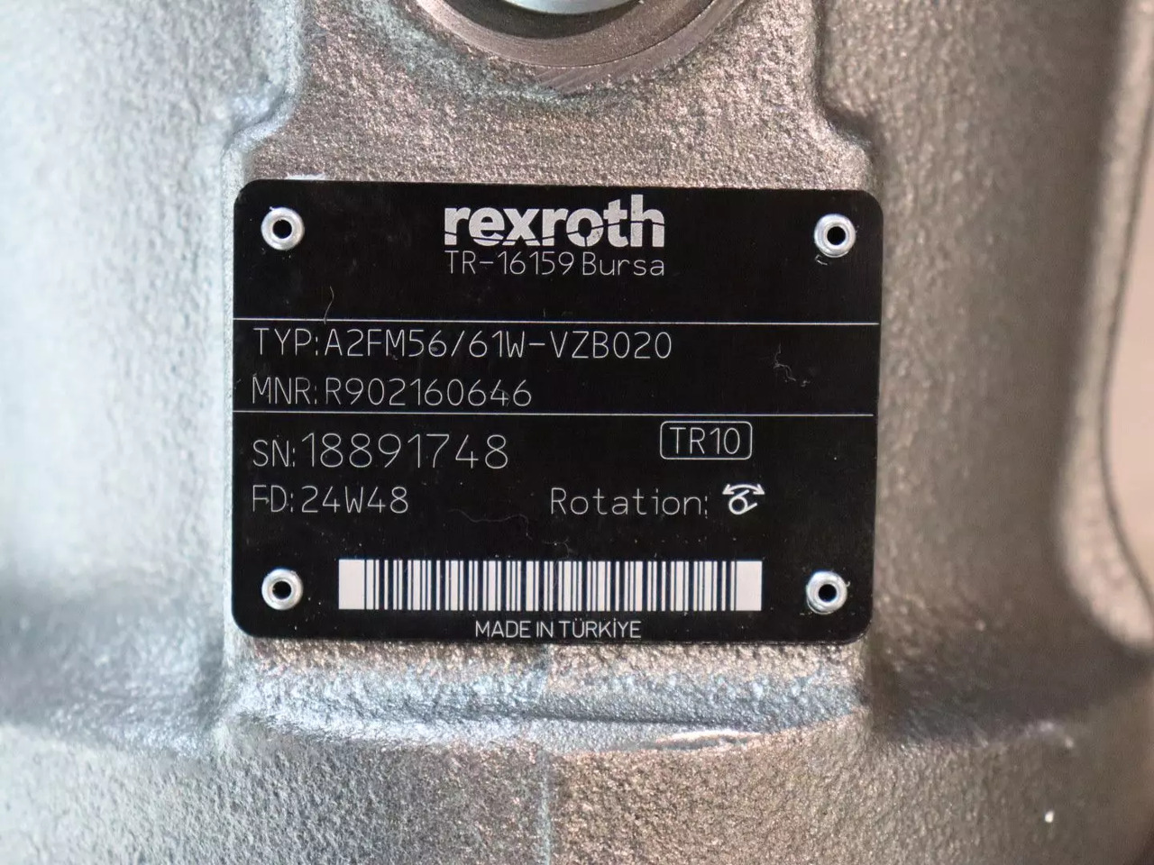 REXROTH A2FM56/61W-VZB020 - Хидрауличен мотор за Градежна машина: слика 4 REXROTH A2FM56/61W-VZB020 - Хидрауличен мотор за Градежна машина: слика 4